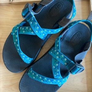 Chacos - Teal & Flowers